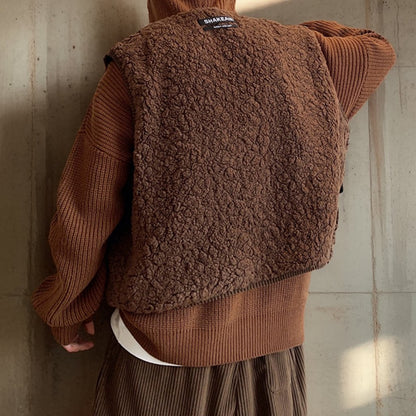 リバーシブルコーデュロイボアベスト K0724