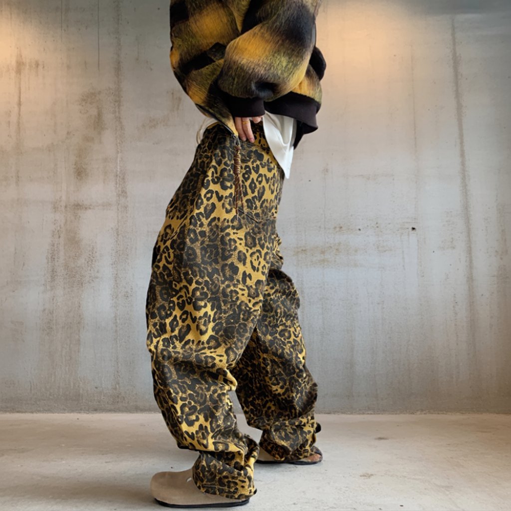 レオパードワイドカーブパンツ K0748