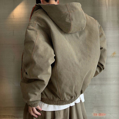 コントラストラインフーディジャケット K0721