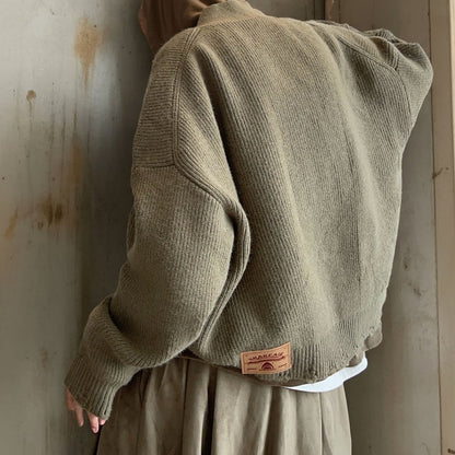 イレギュラーボタンオーバーサイズカーディガン K0720