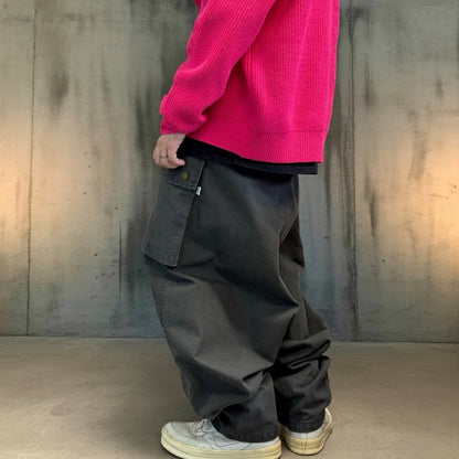 ビッグポケットワイドカーゴパンツ K0757