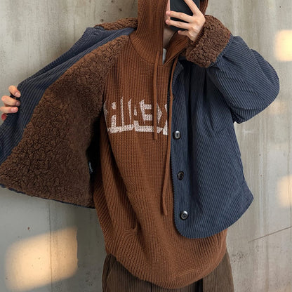 コーデュロイボアコンビショートジャケット K0710