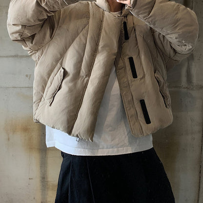 【OUTLET/即納】ミニマルスタンドカラーパファージャケット K0731