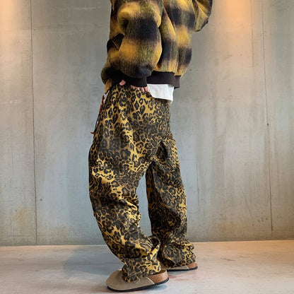 レオパードワイドカーブパンツ K0748