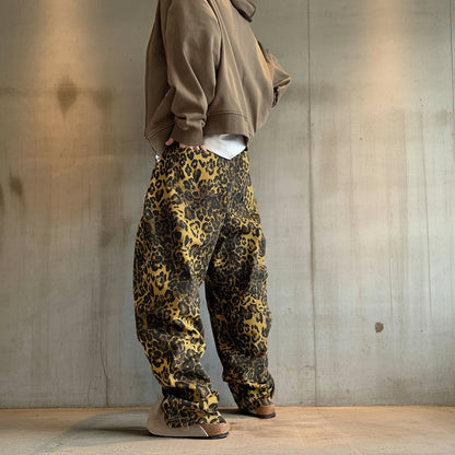 レオパードワイドカーブパンツ K0748