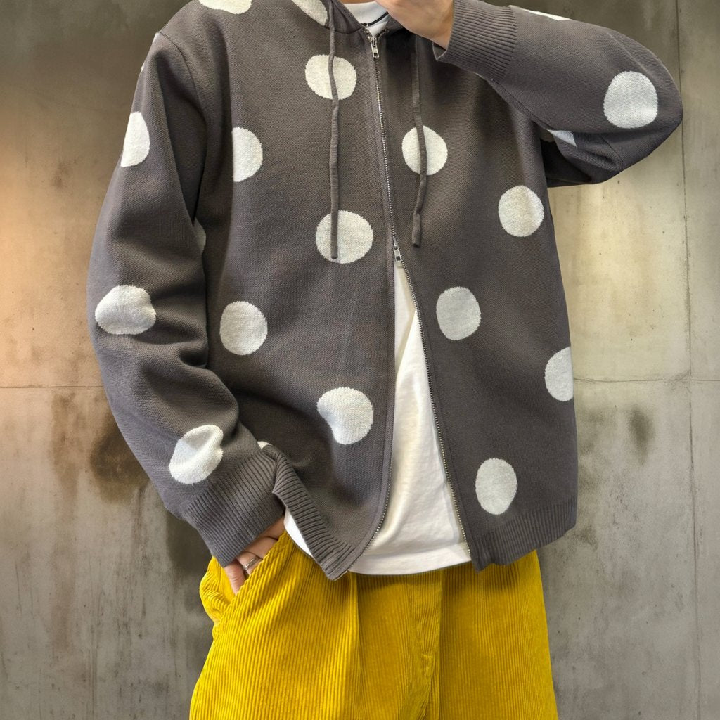 ポルカドットニットパーカー K0756