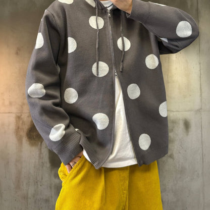 ポルカドットニットパーカー K0756