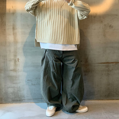 クルーネックワイドリブニット K0685