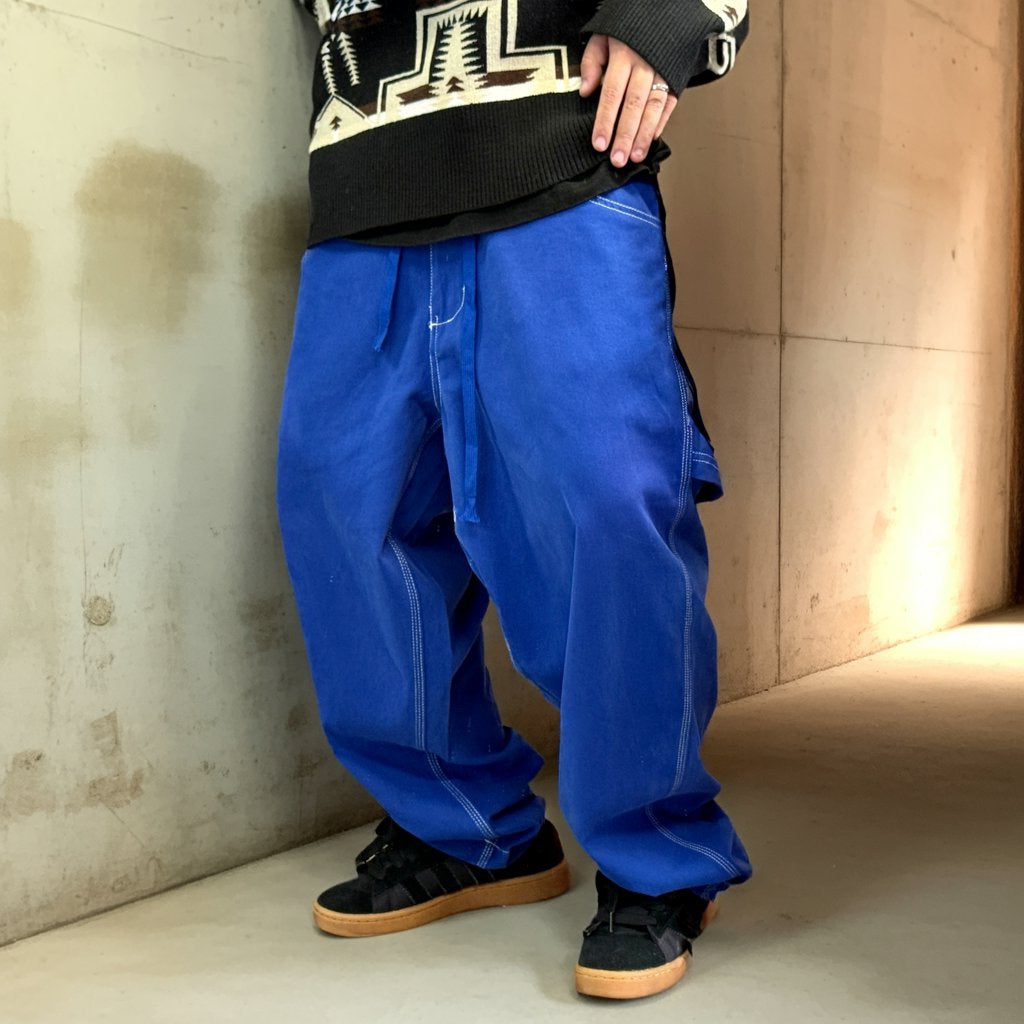 コントラストステッチルーズワークパンツ K0707