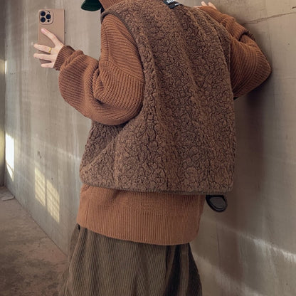 リバーシブルコーデュロイボアベスト K0724