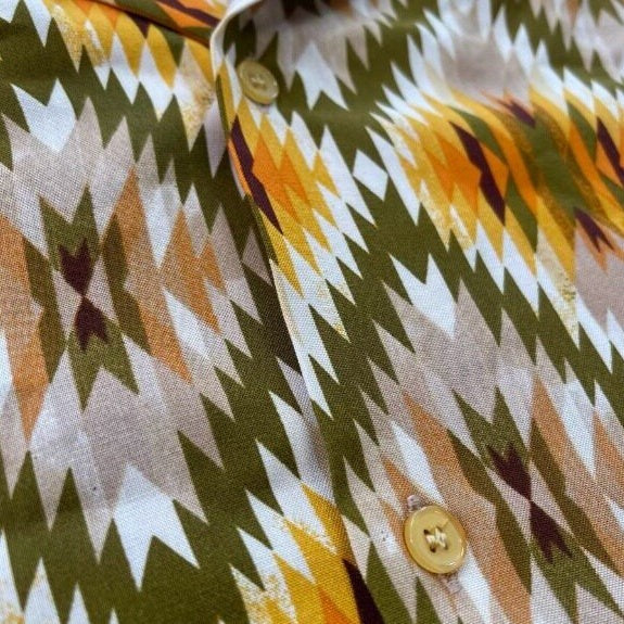 ネイティブパターンオープンカラーシャツ K0847