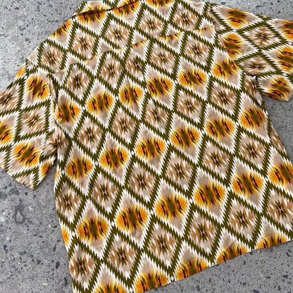 ネイティブパターンオープンカラーシャツ K0847