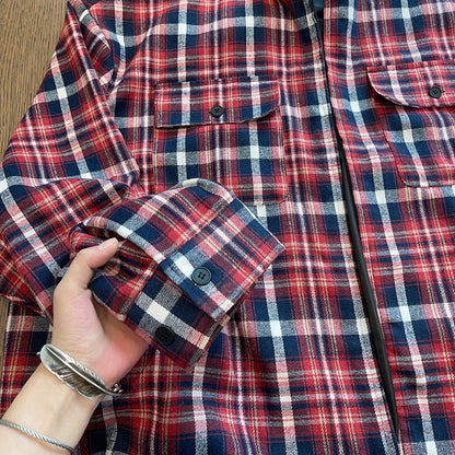 ビッグシルエットチェックシャツ K0876