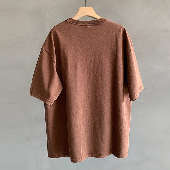 レトログラフィックワイド半袖Tシャツ K0878