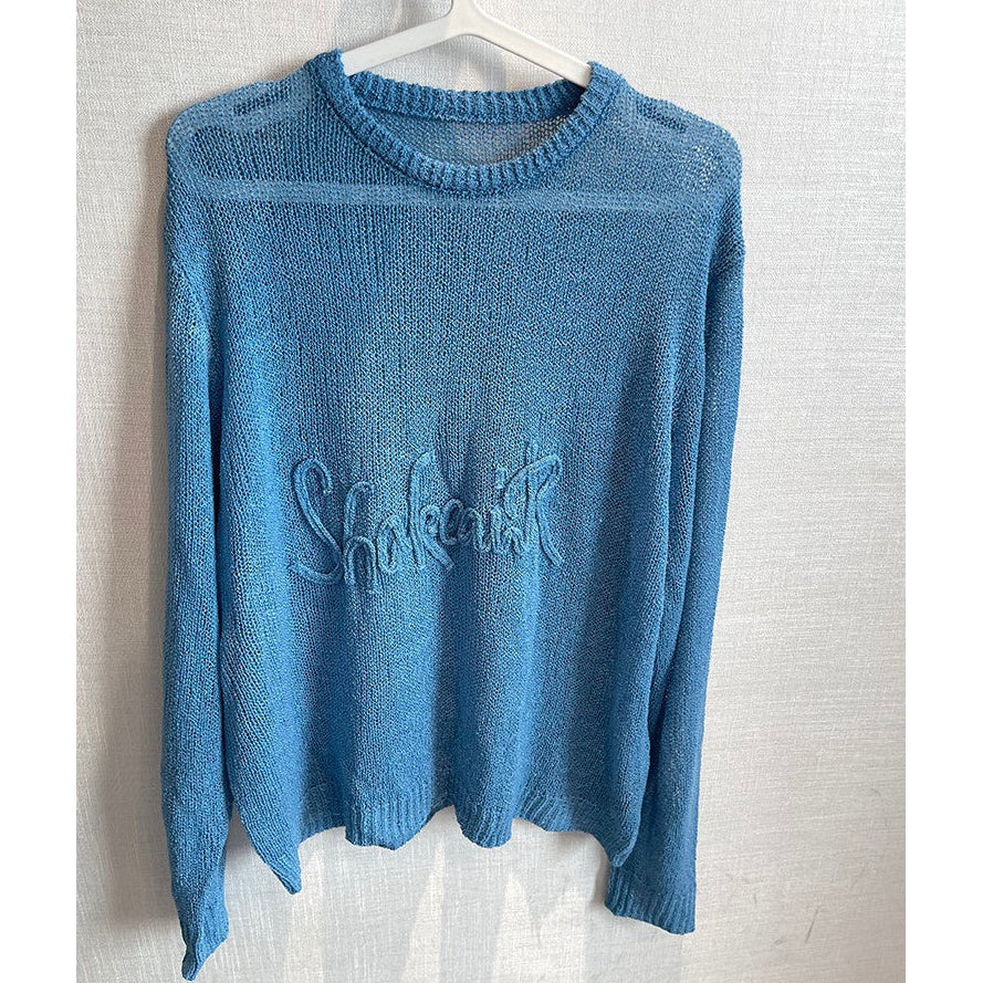 メッシュロゴオーバーサイズニット K0895