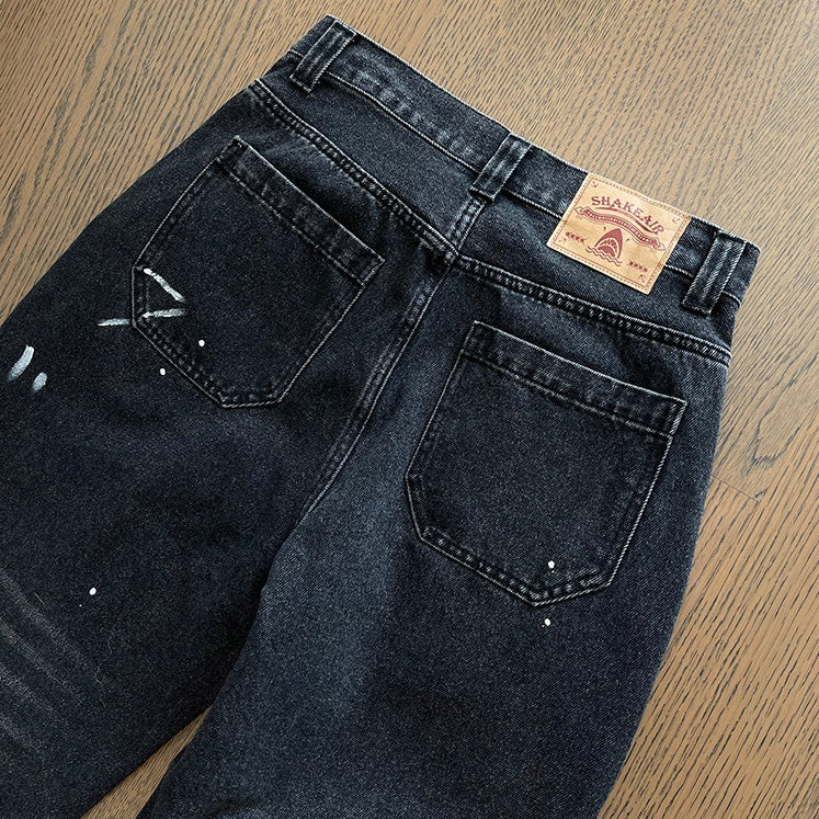 ダメージスプラッシュデニムパンツ K0868