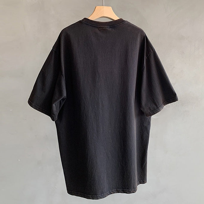 レトログラフィックワイド半袖Tシャツ K0878
