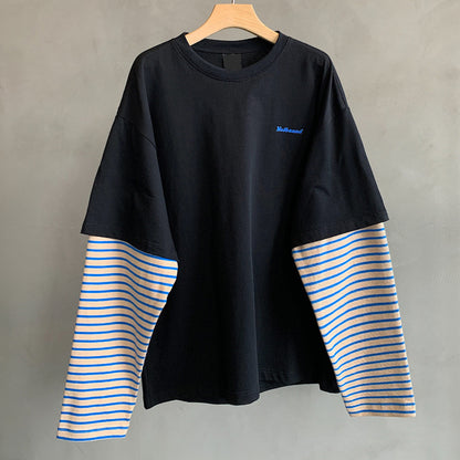レイヤードボーダーロングスリーブTシャツ K0877