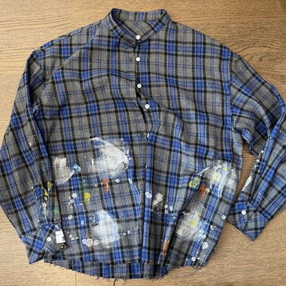 ルーズシルエットチェックシャツ K0875