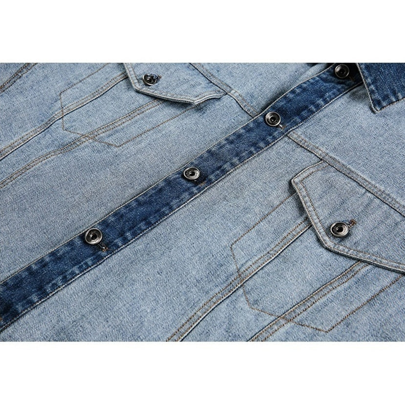 バイカラーデニムジャケット K0898