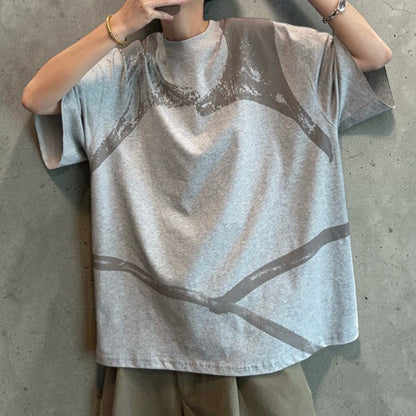 アートワークプリントリラックス半袖Tシャツ K0880