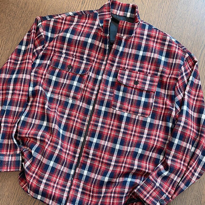 ビッグシルエットチェックシャツ K0876