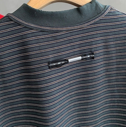 カットオフボーダー半袖Tシャツ K0899