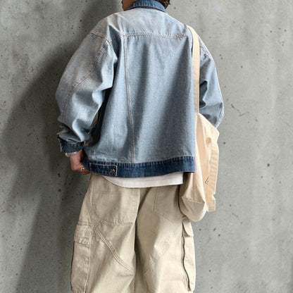 バイカラーデニムジャケット K0898