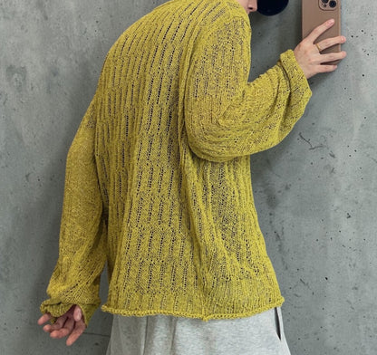 シアーメッシュルーズニット K0884