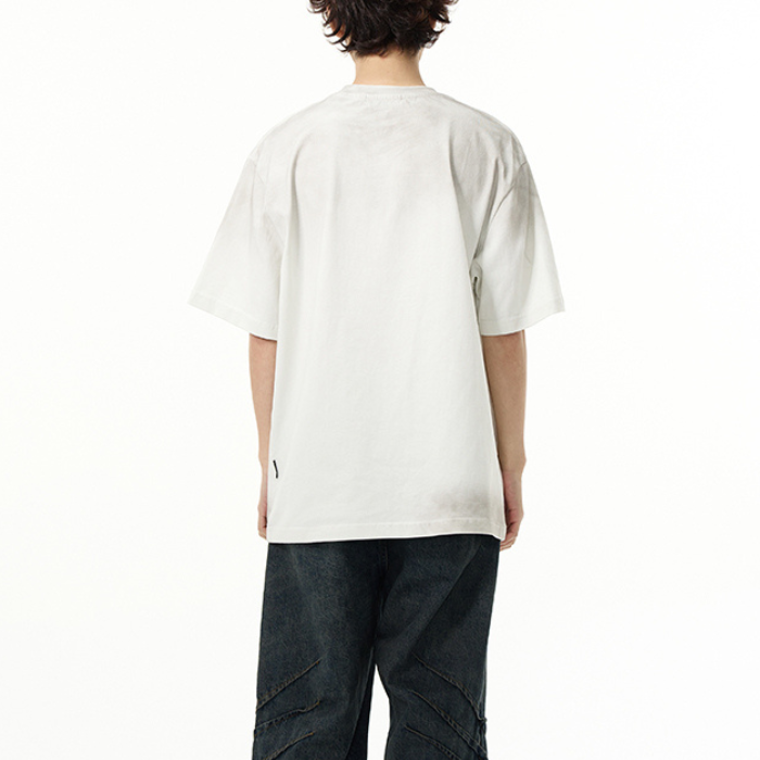 Distressed Wasteland Short-sleeved T-shirt K0222