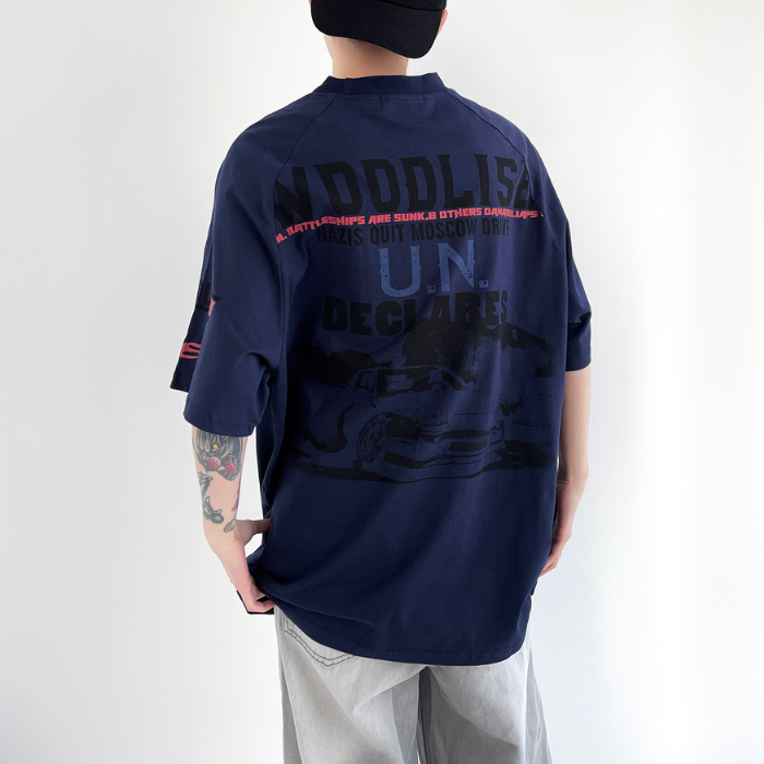 Printed Loose Short-sleeved T-shirt K0316