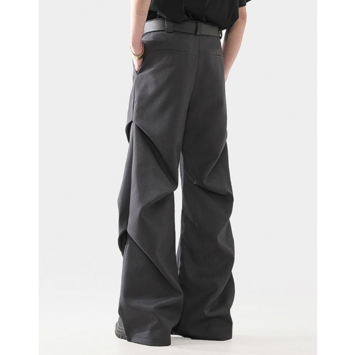 Three-dimensional Pleated Wide-leg Casual Pants K0384