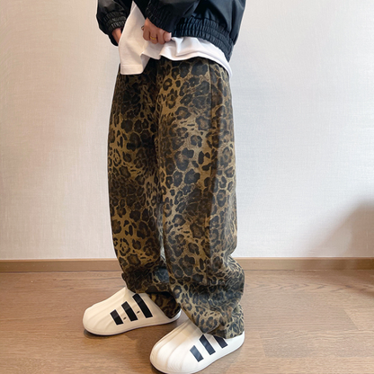 ヒョウ柄ワイドレッグヘビーパンツ K0198 – K-RAD ヒョウ柄ワイドレッグヘビーパンツ K0198 – K-RAD