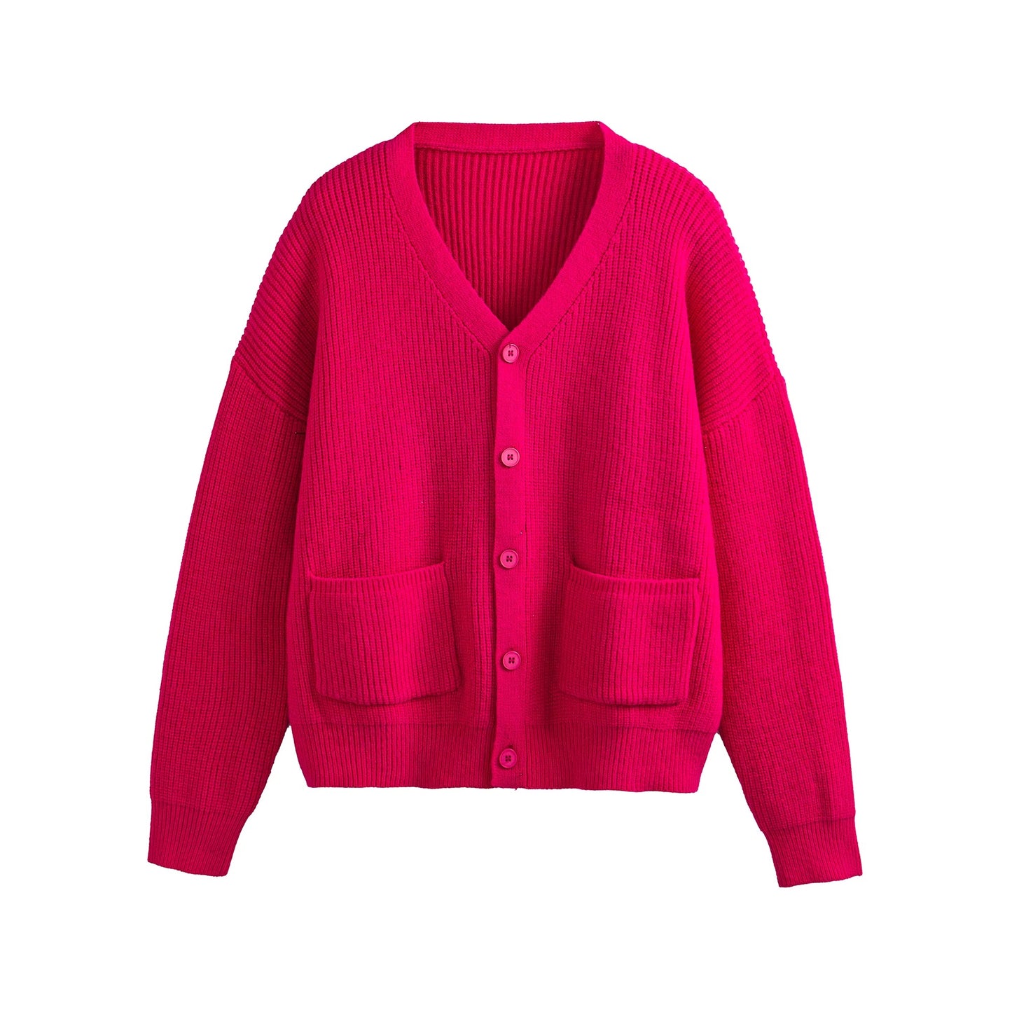 ワイドシルエットリブカーディガン K0824