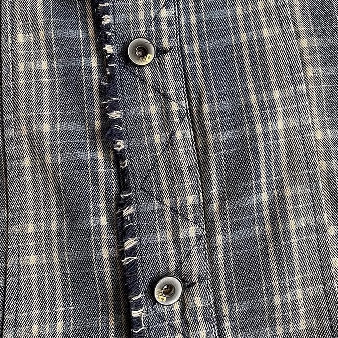 チェックフリンジジャケット K0827