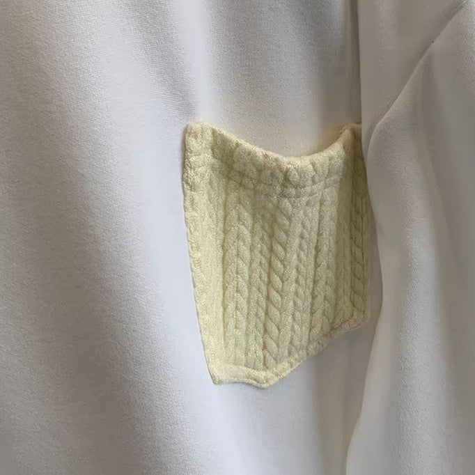 ケーブルアクセントロングTシャツ K0826