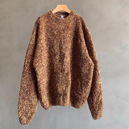 ボリュームブークレクルーネックニット K0730