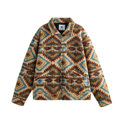 レトロエスニックボアジップジャケット K0729