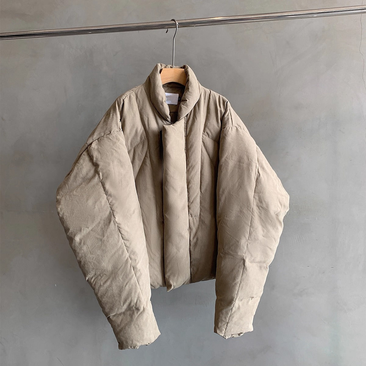 【OUTLET/即納】ミニマルスタンドカラーパファージャケット K0731
