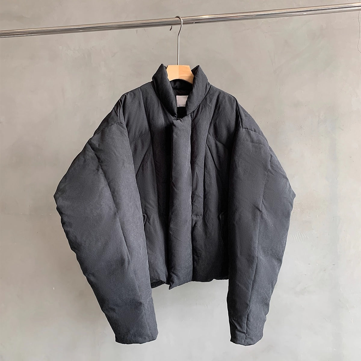 【OUTLET/即納】ミニマルスタンドカラーパファージャケット K0731