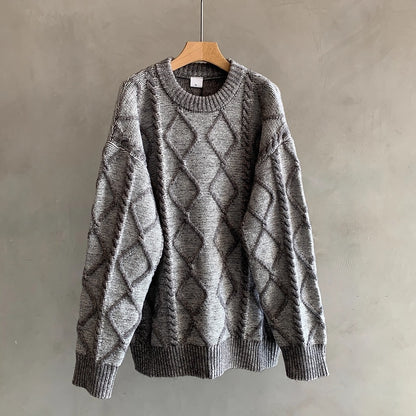 ダイヤパターンルーズフィットニット K0736