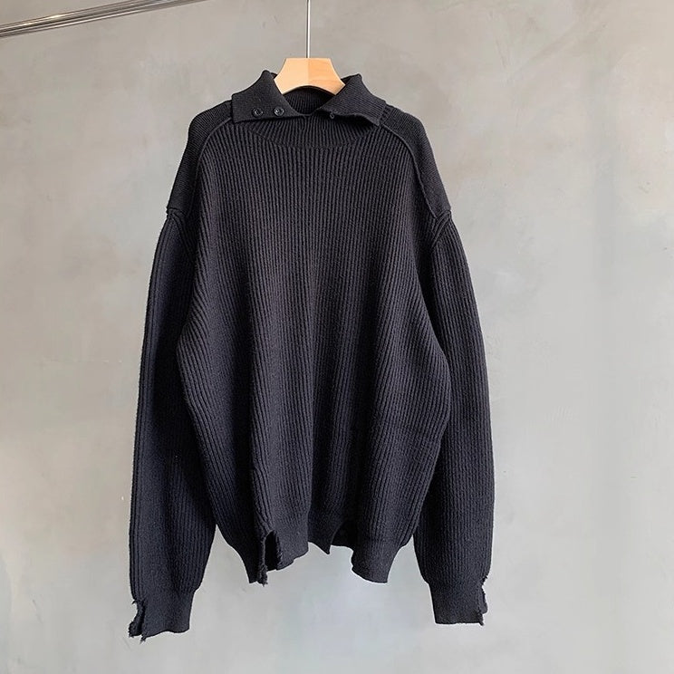 クラッシュカットリブニット K0681