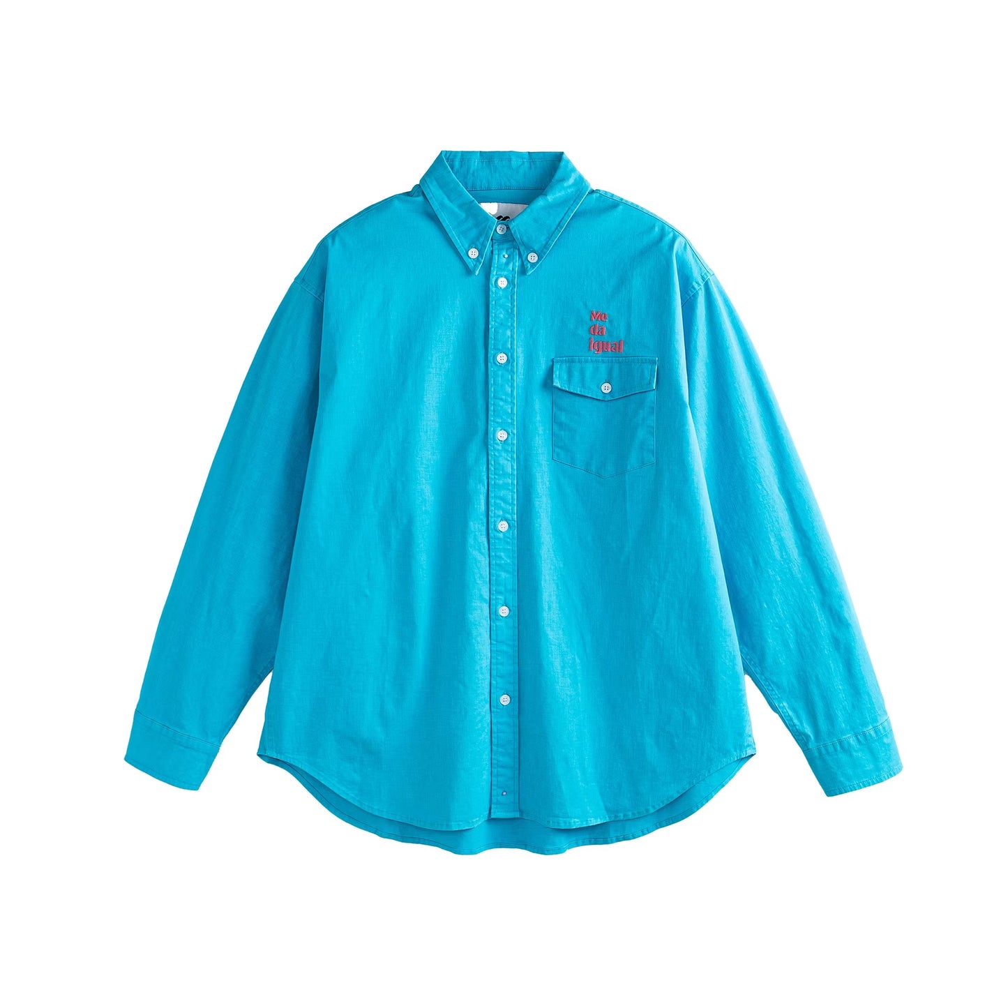 刺繍入りボタンダウンルーズシャツ K0835