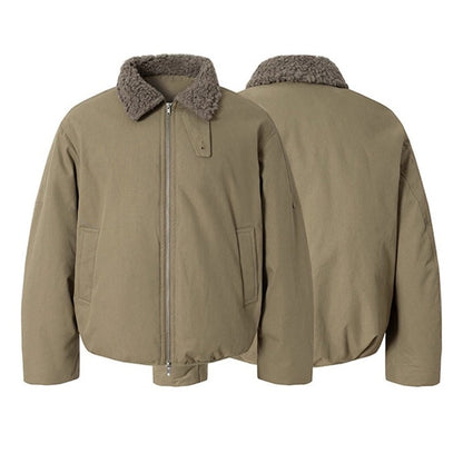 ボアカラージップブルゾン K0771