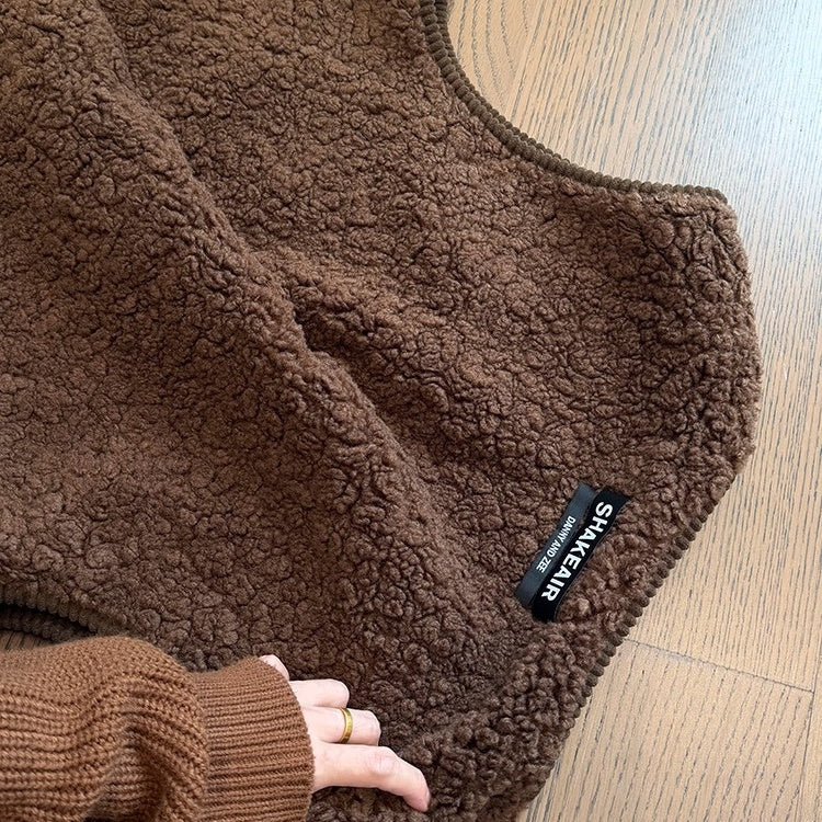 リバーシブルコーデュロイボアベスト K0724