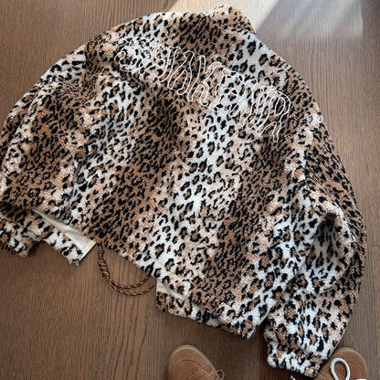 ストリートテイストタイガーボアブルゾン K0742