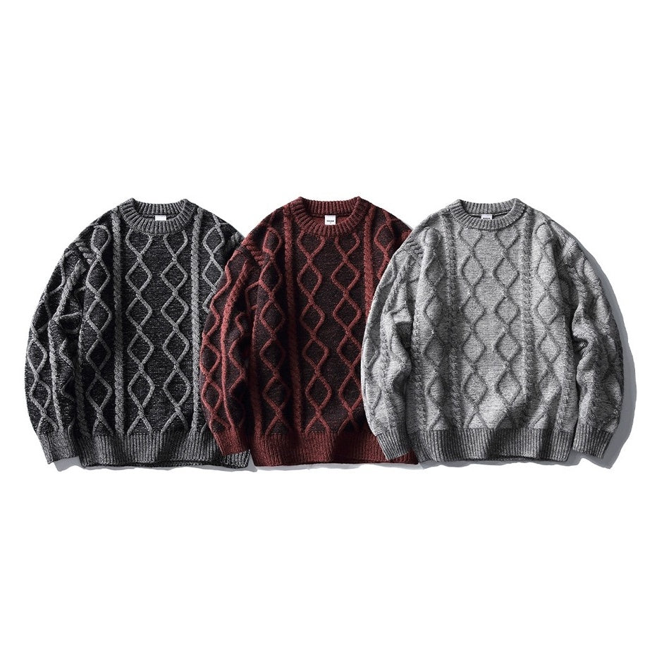 ダイヤパターンルーズフィットニット K0736