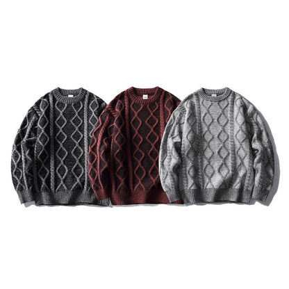 ダイヤパターンルーズフィットニット K0736