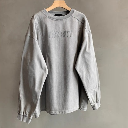 ピグメントロゴウォッシュロングTシャツ K0687