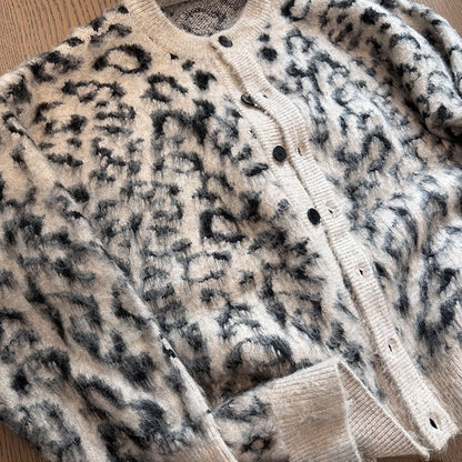 シャギーレオパードオーバーカーディガン K0718